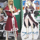 Illustration for article titled Real Cosplaying Girl Versus Cardboard Cutout